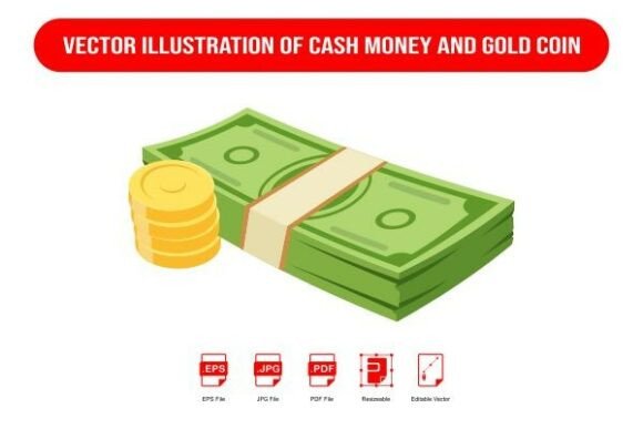 Money Cash Vector Illustration