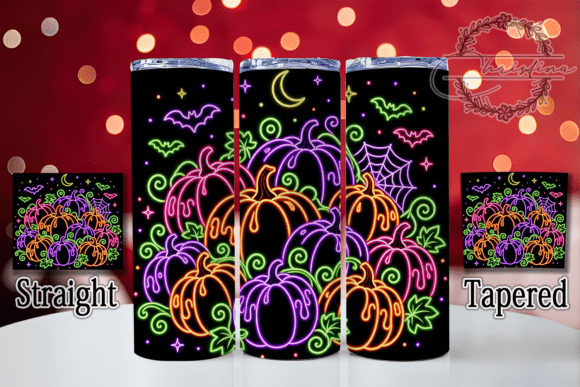 Neon Pumpkin Glow 20oz Tumbler