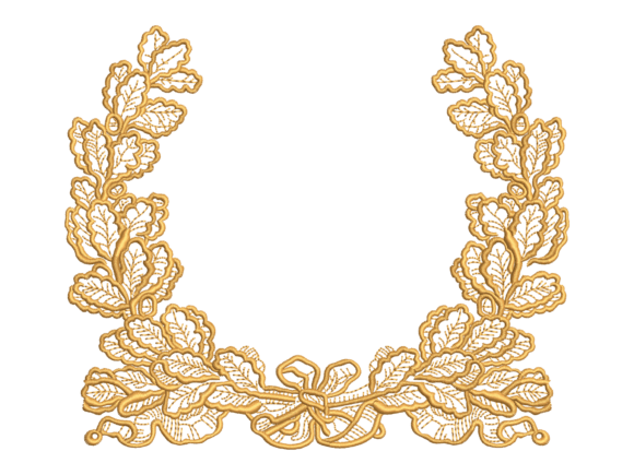 Ornate Symmetrical Floral Motif