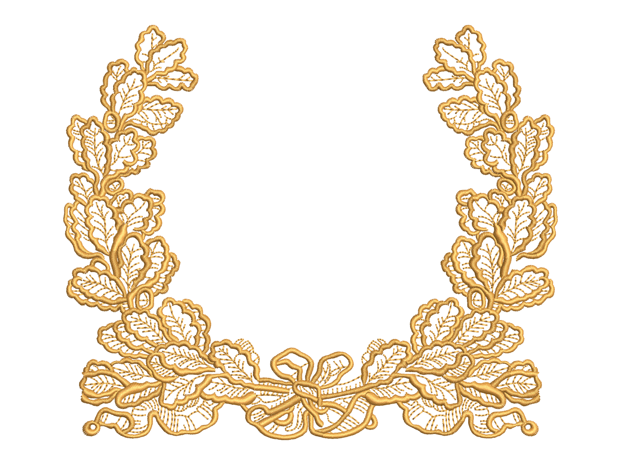 Ornate Symmetrical Floral Motif
