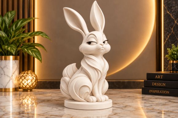 Minimalist Polar Bear Trio STL – 3D Printable Arctic Decor Set - Image 19