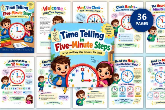 Time Telling in Five-Minute Steps