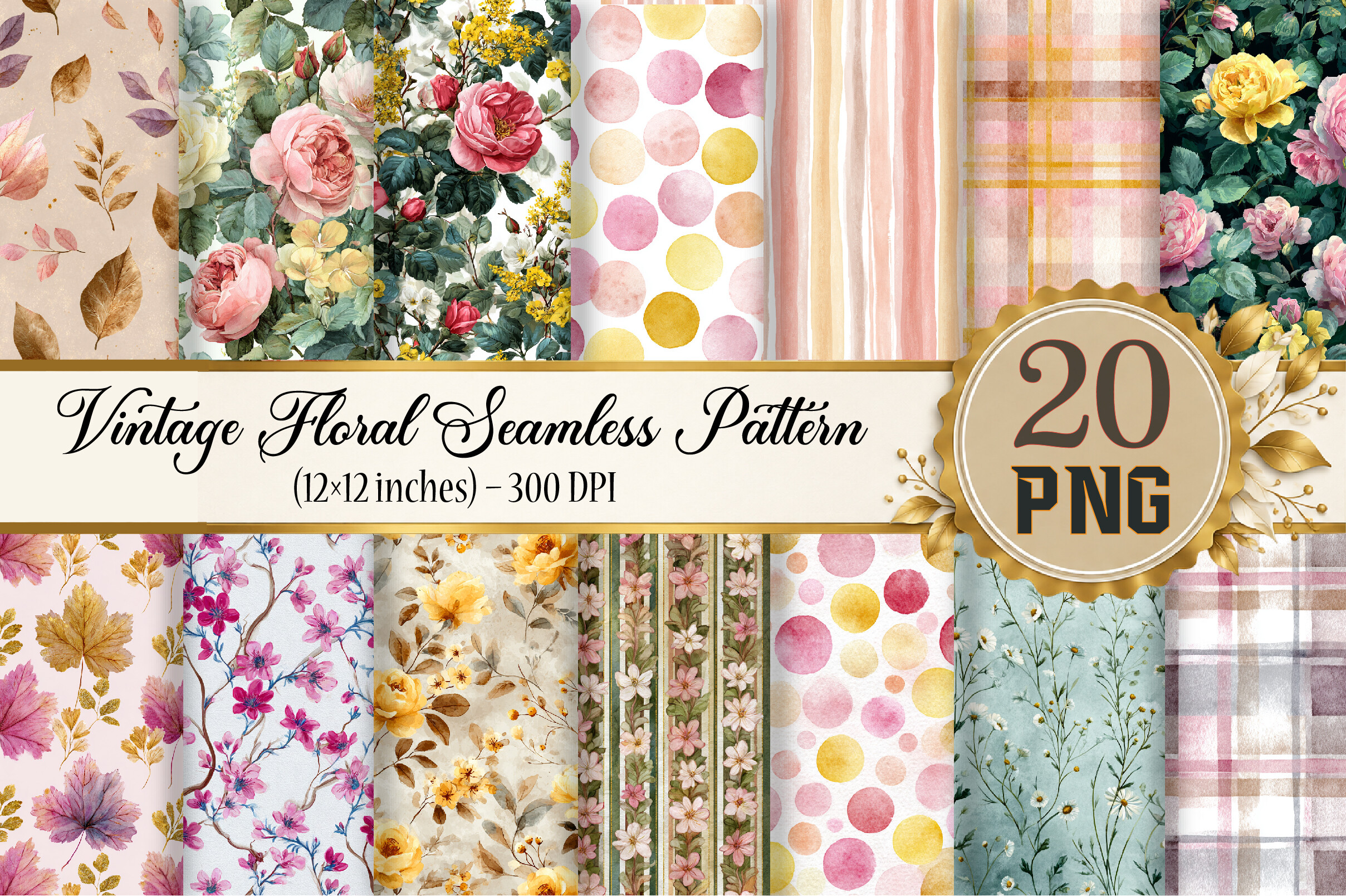 Vintage Floral Seamless Pattern