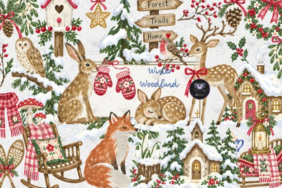 Winter Woodland Clipart