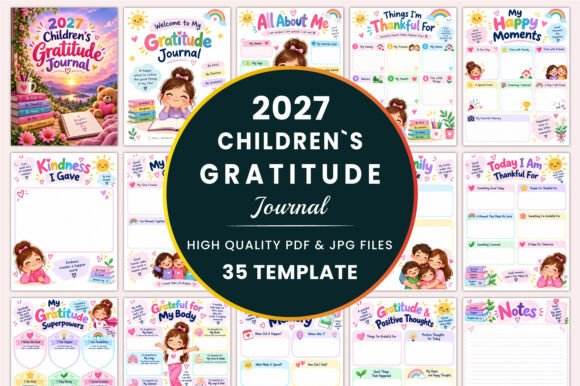 2027 Children’s Gratitude Journal KDP