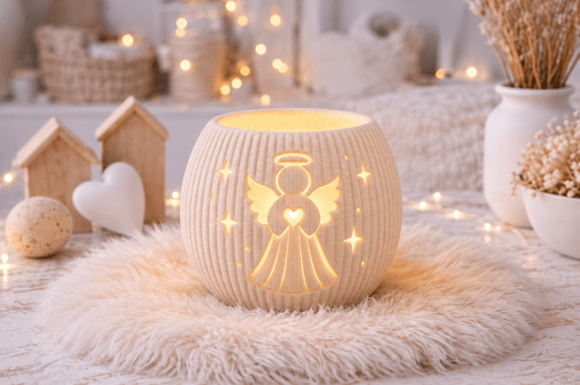 Halloween Ghost Pumpkin Candle Holder STL Set – 3D Printing Files - Image 18