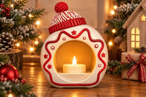 3D Printable Christmas Sleigh Planter STL - Festive Succulent & Herb Pot - Image 12