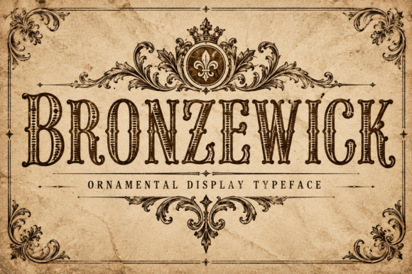 Bronzewick Display Font By Colourful
