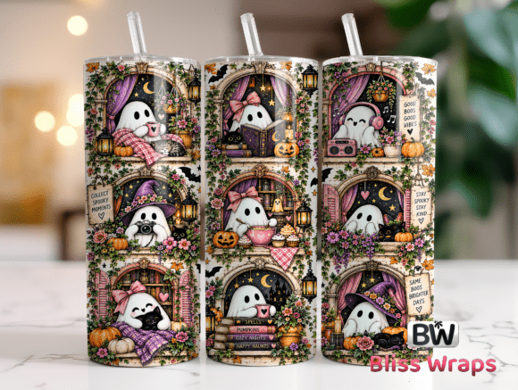 Bookish Halloween Tumbler Wrap