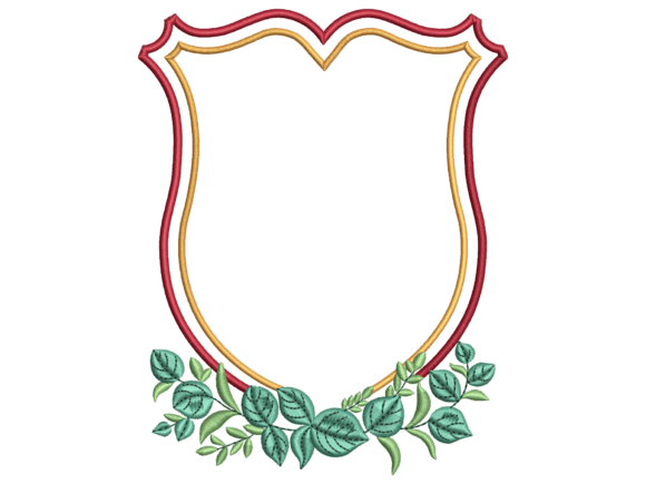 Botanical Shield Wreath Frame