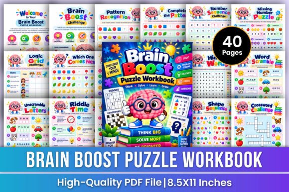 Brain Boost Puzzle Workbook | Logic