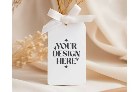 Christmas Gift Tag Mockup