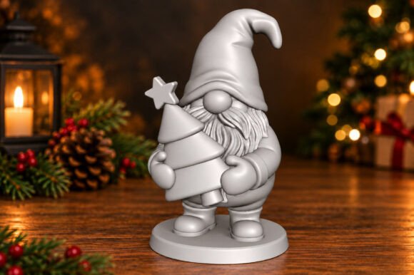 Christmas Gnome Tree Decor Stl 3d Printing