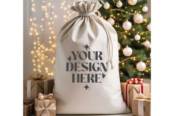 Christmas Santa Sack Mockups