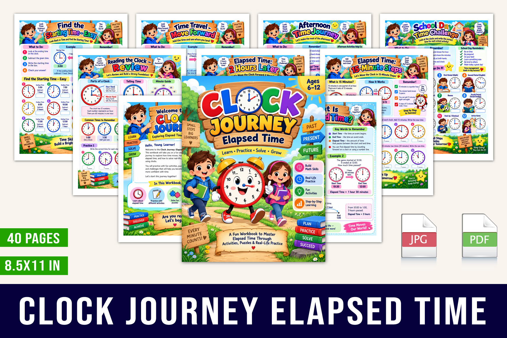 ⏰ Clock Journey: Elapsed Time