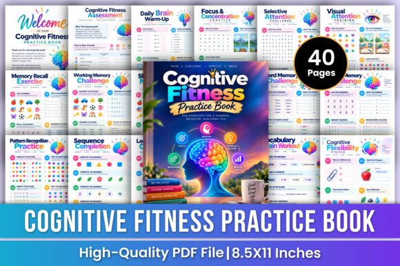 Cognitive Fitness Practice Book | Focus