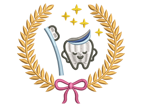 Dental Tooth and Toothbrush Wreath Machi