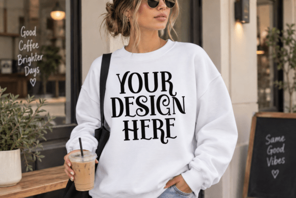 Gildan 18000 Sweatshirt Mockup