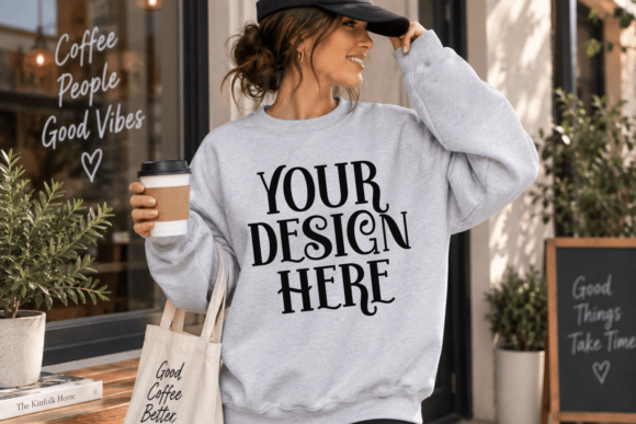 Gildan 18000 Sweatshirt Mockup