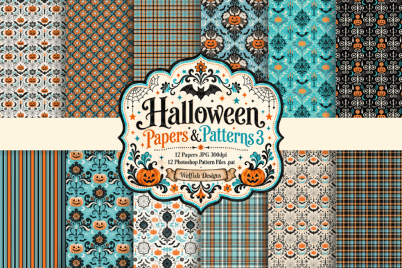 Halloween Papers & Photoshop Patterns 3