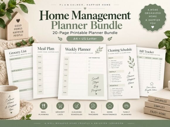 Home Management Planner Bundle