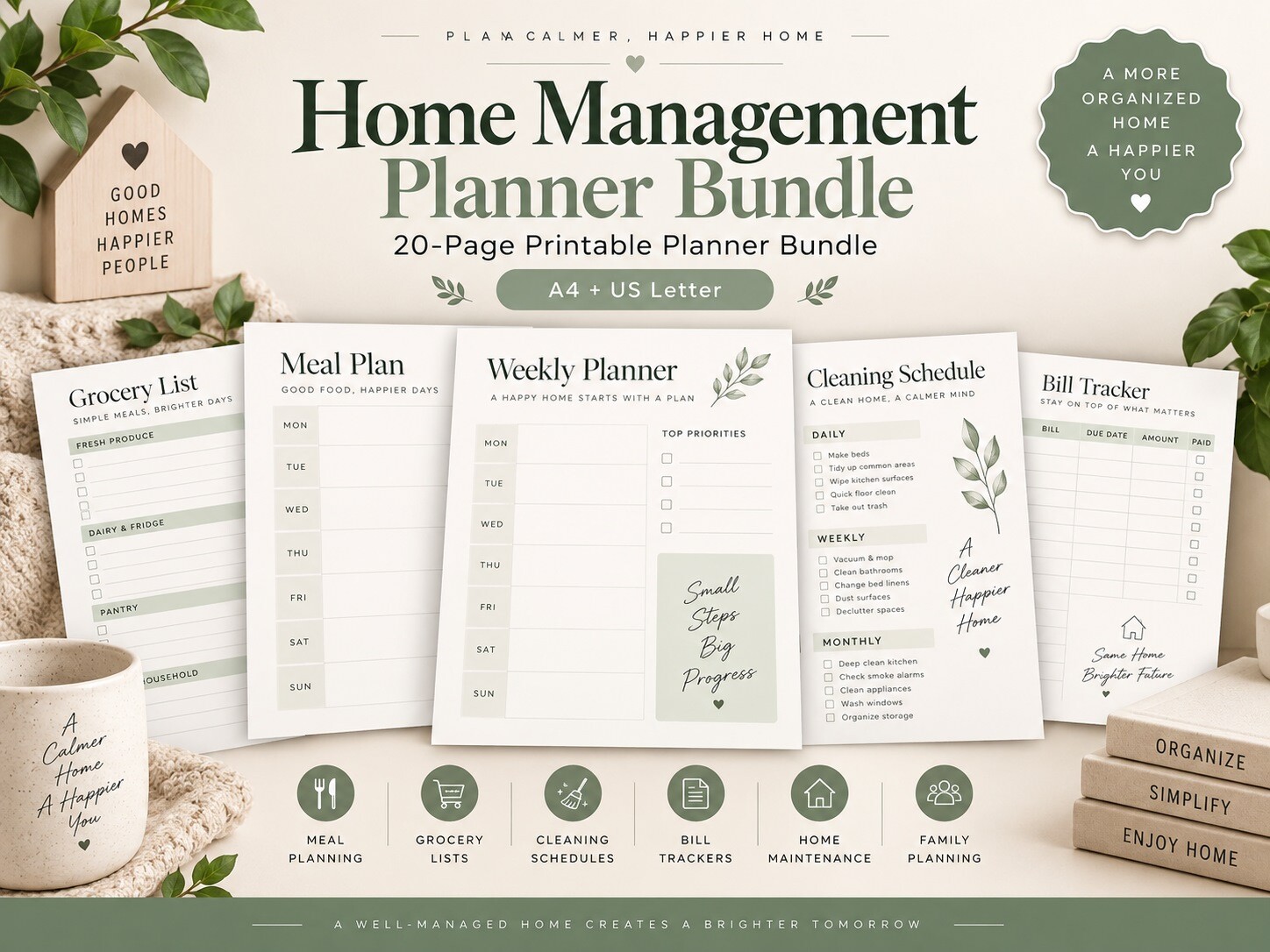 Home Management Planner Bundle