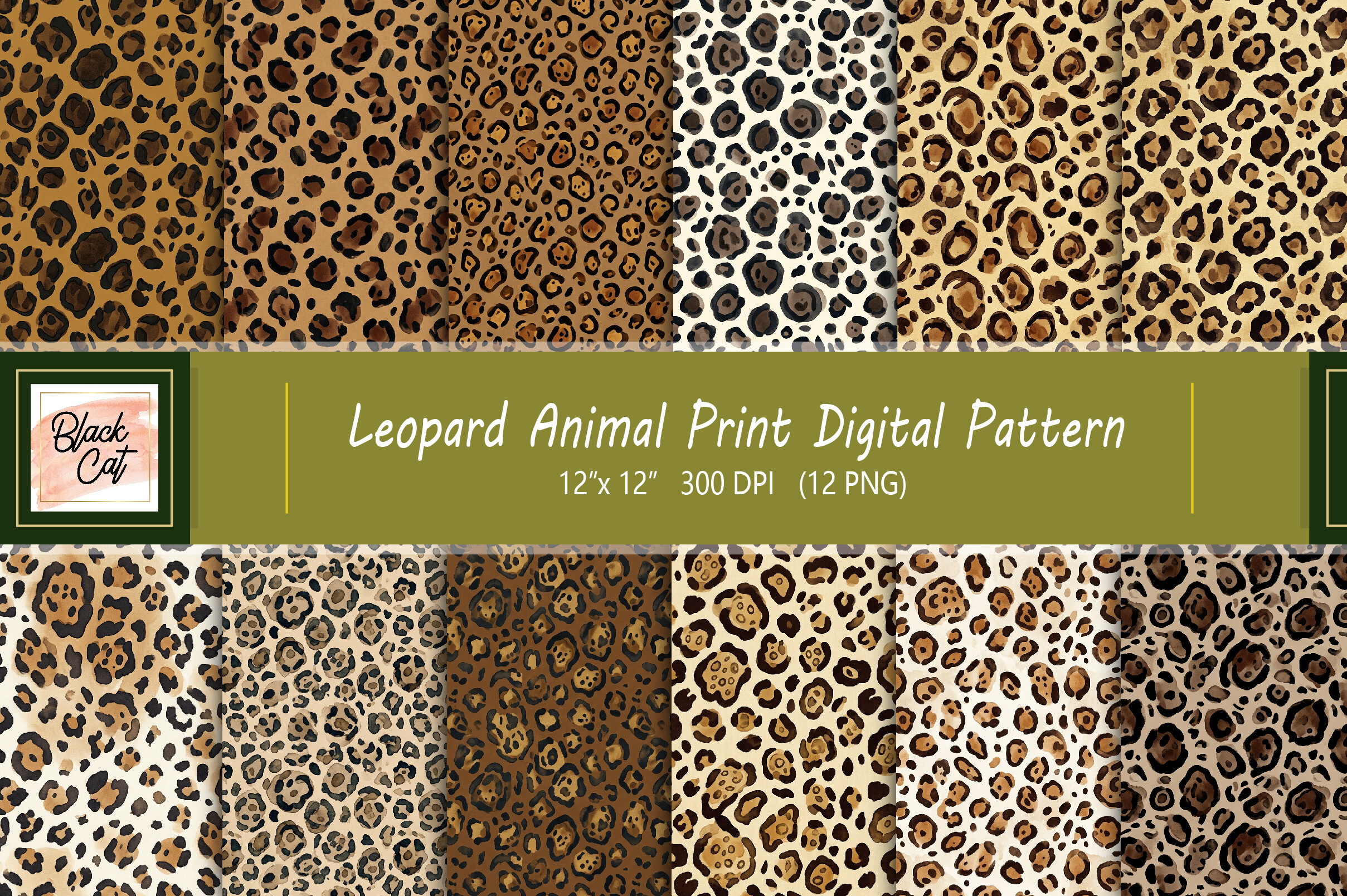 Leopard Animal Print Digital Pattern