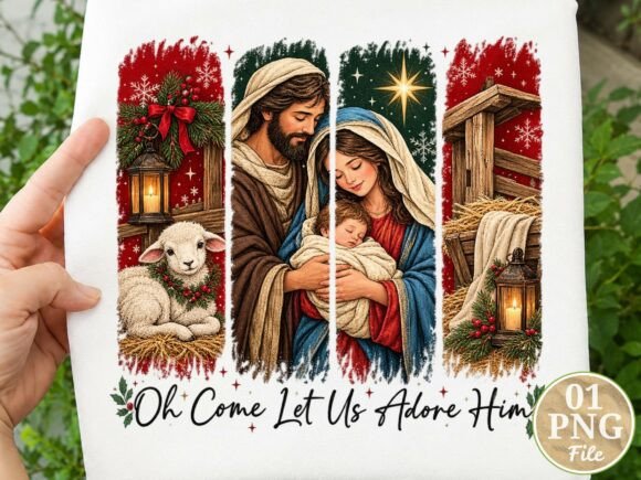 Nativity Holy Family Christmas PNG, Chri