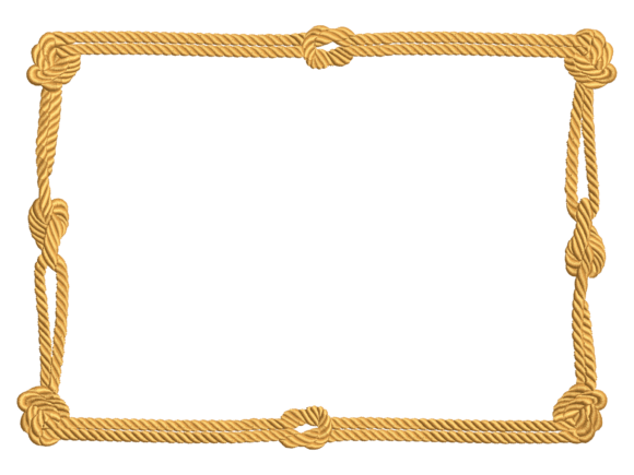 Nautical Knotted Rope Embroidery Frame
