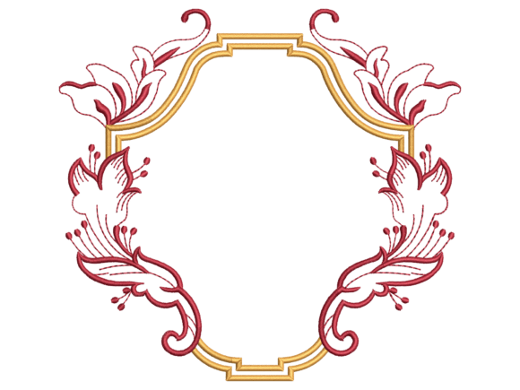 Ornamental Floral Wreath Frame Machine E