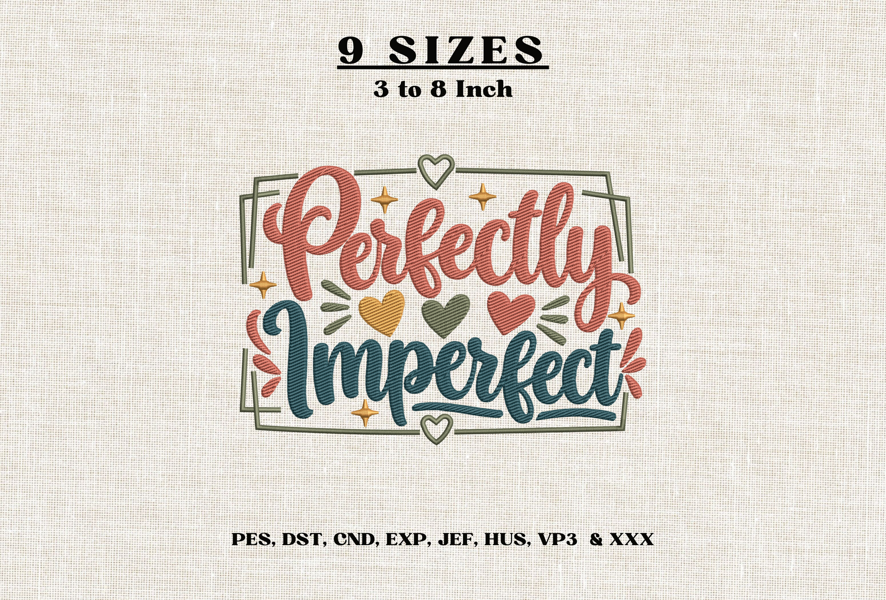 Perfectly Imperfect Embroidery Design