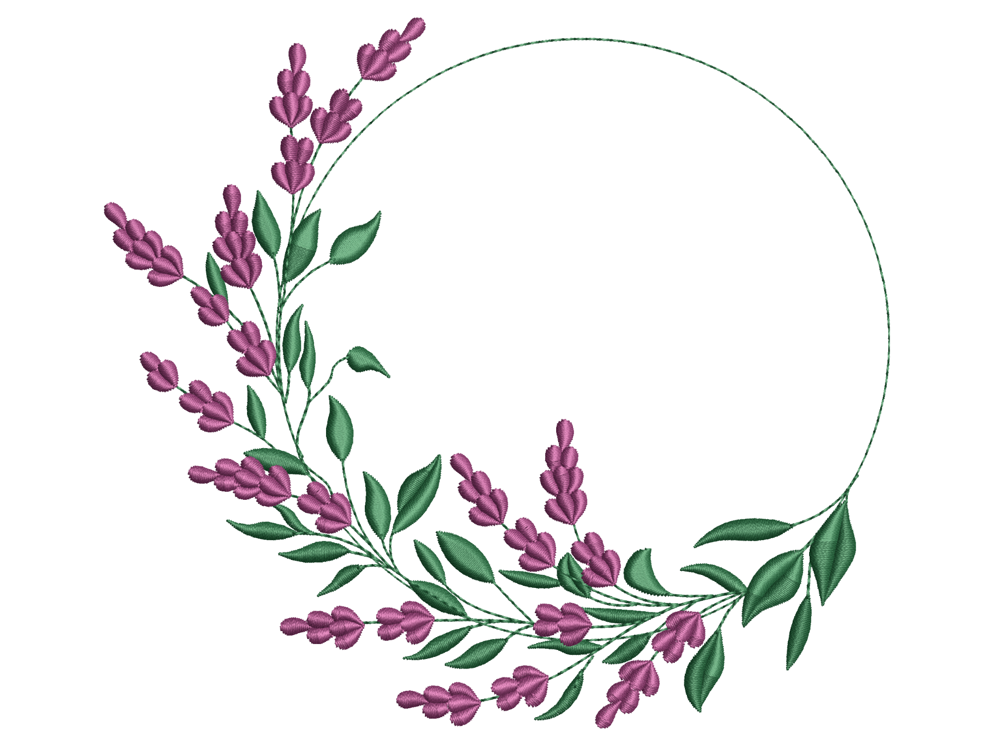 Purple Lavender Botanical Wreath