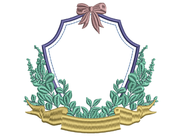 Ribbon Botanical Wreath Frame