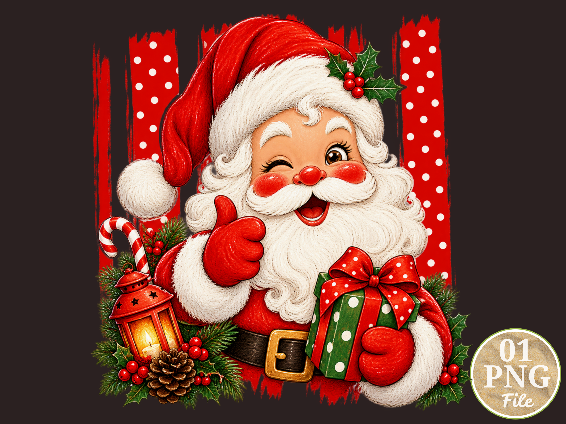 Santa Claus Christmas Gift PNG, Jolly Ho