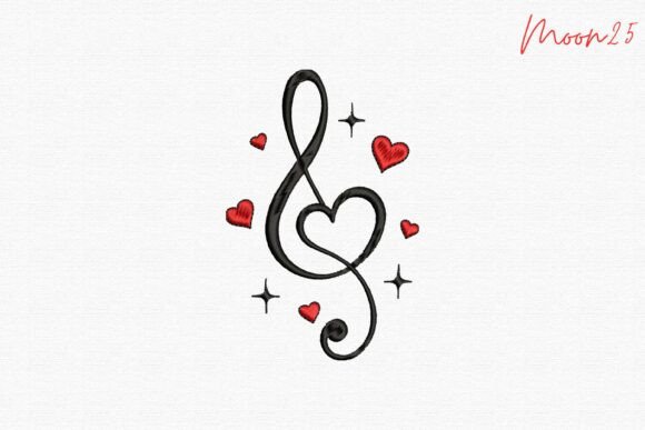 Treble Clef Heart