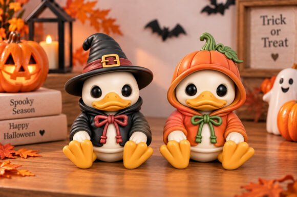 Cute Cat Pumpkin Halloween STL – Kawaii 3D Printable Decor Model - Image 9