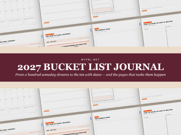 2027 Bucket List Journal