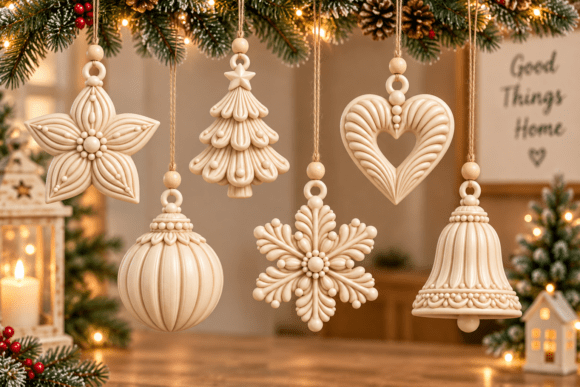 5 Gingerbread Keychains STL | Christmas 3D Print Files - Image 17