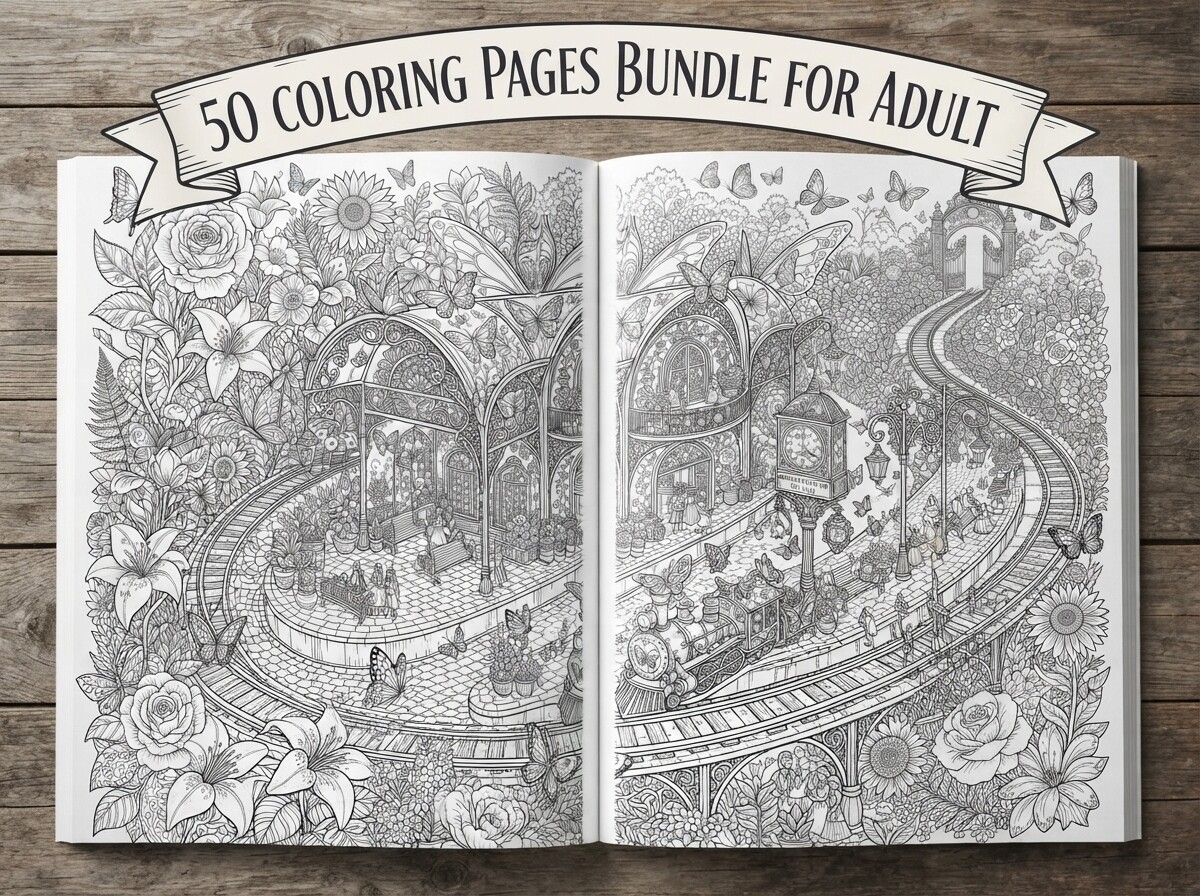 50 Enchanted Fantasy Train Village