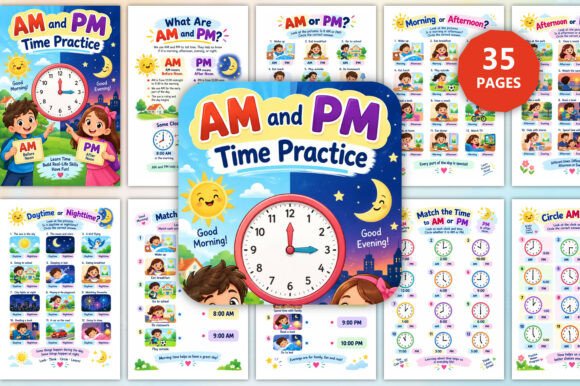 AM and PM Time Practice