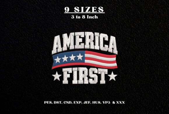 America First Embroidery Design DST PES