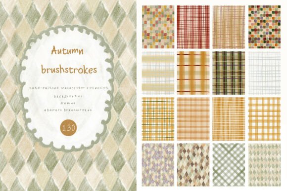 Autumn Watercolor Backgrounds