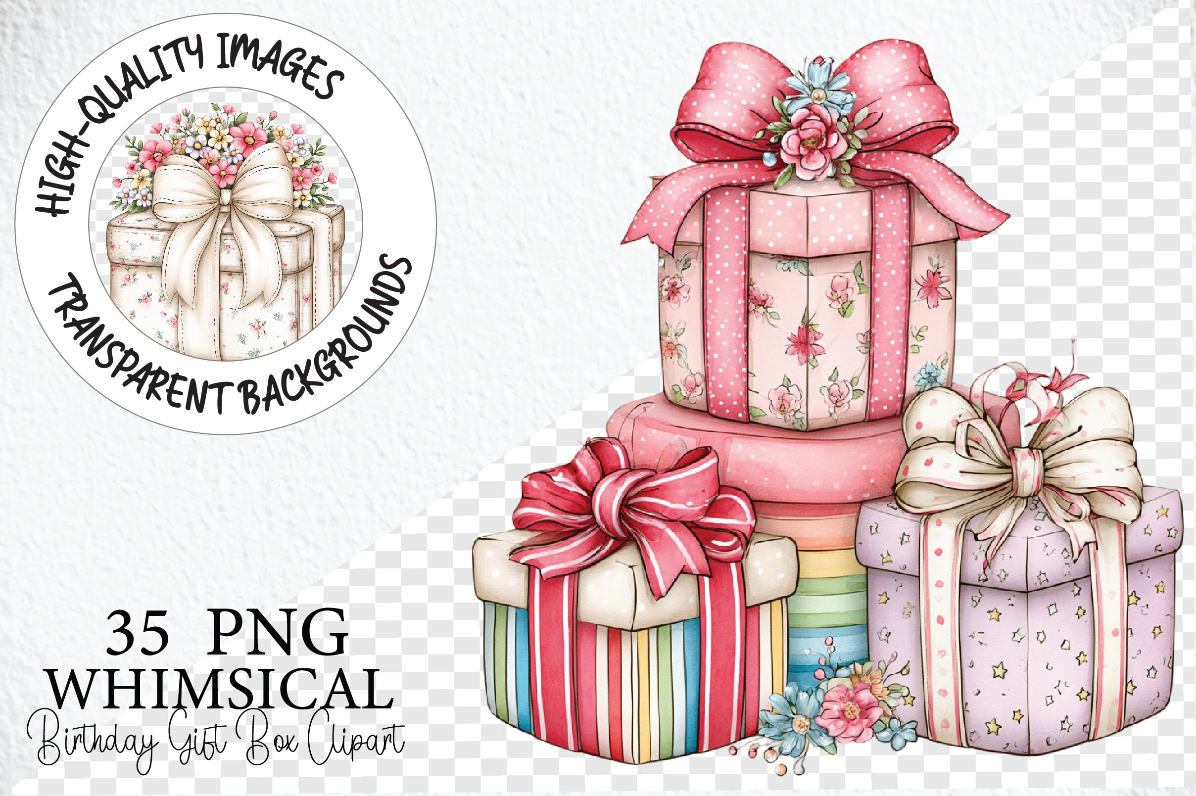 Birthday Gift Box Clipart