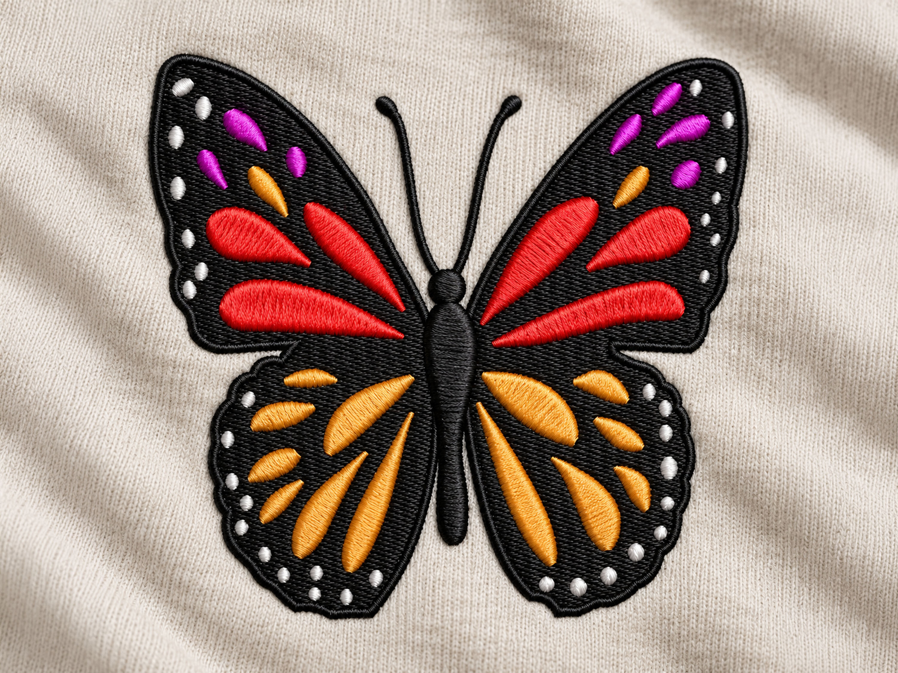 Butterfly Monarch Butterfly Embroidery
