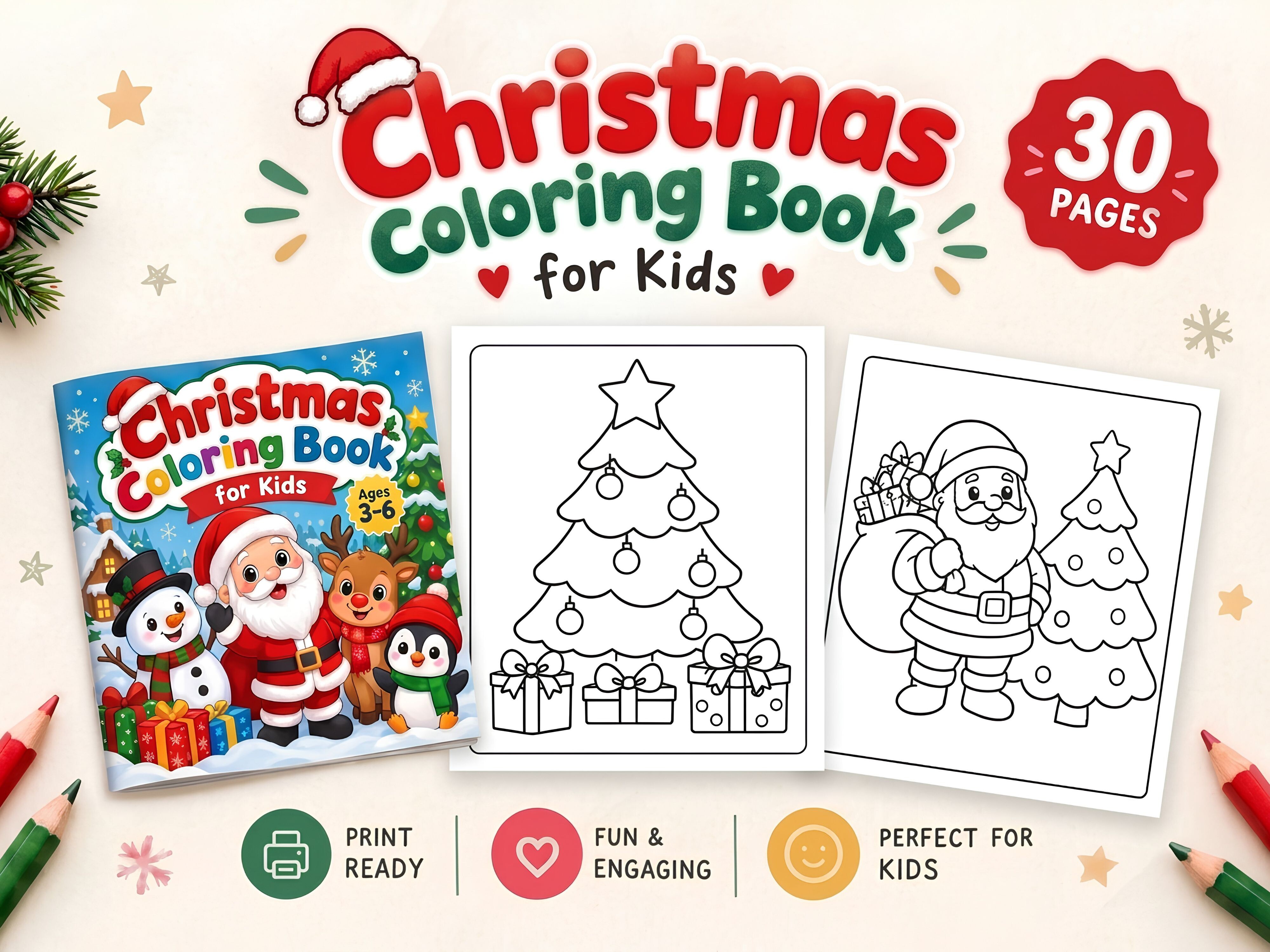 Christmas Coloring Book for Kids