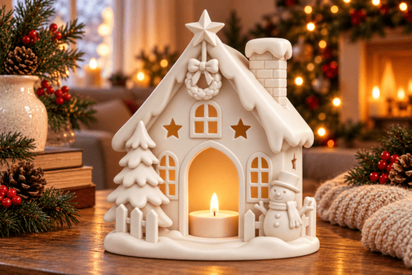 Christmas Santa Claus Figurine STL Set – 3 Holiday 3D Print Models - Image 14