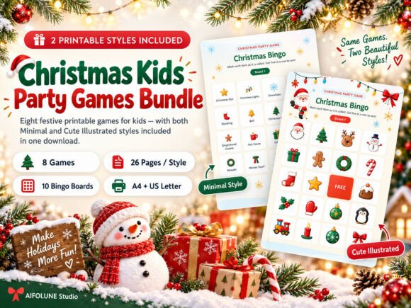 Christmas Party Games for Kids Printable