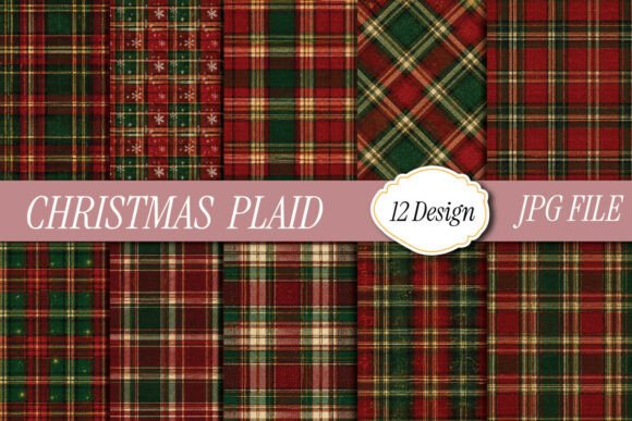 Christmas Plaid Background