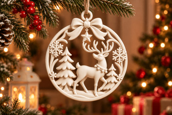 Christmas Charm Ornament STL Bundle - 15 Holiday 3D Print Designs - Image 9