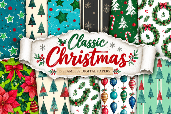 Classic Christmas Digital Pattern